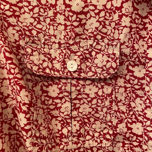 Lucky Brand Floral Print Cotton Button Down Shirt Size Small - Picture 4 of 7